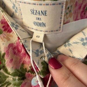 Sezane Zelinda Blouse - Sézane X Andion Agosto Print - Size 8